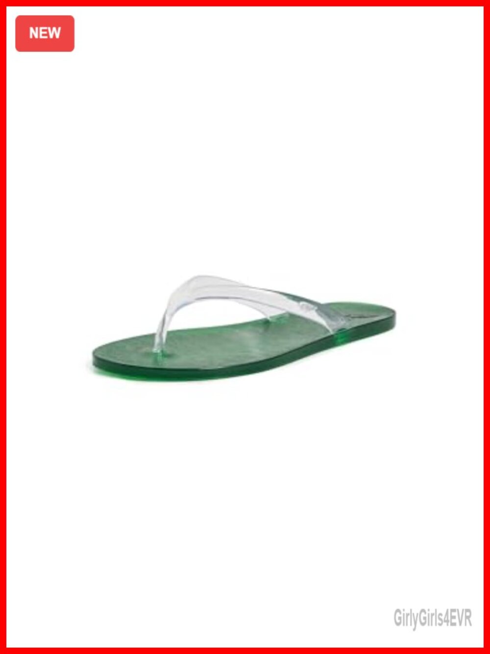 Clear PVC Thong Jelly Flip Flops Flat Casual Beach Sandals